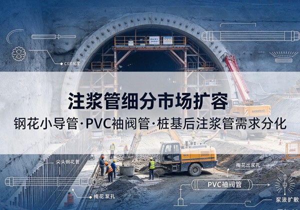 琼海注浆管细分市场扩容，隧道钢花小导管、PVC 袖阀管、桩基后注浆管需求分化